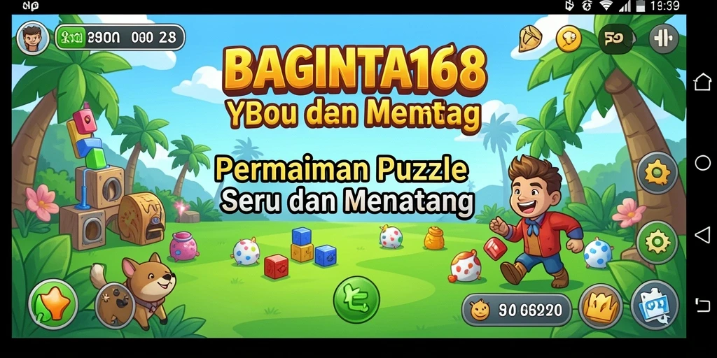 Gameplay Puzzle menantang dan mengasyikkan dari BAGINTA168.