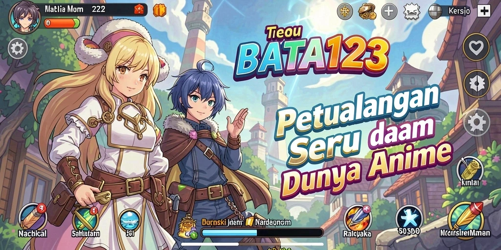 Screenshot BATA123 menampilkan pertarungan seru di dunia Anime.