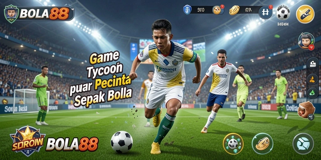 Screenshot gameplay BOLA88 menampilkan momen seru di lapangan.