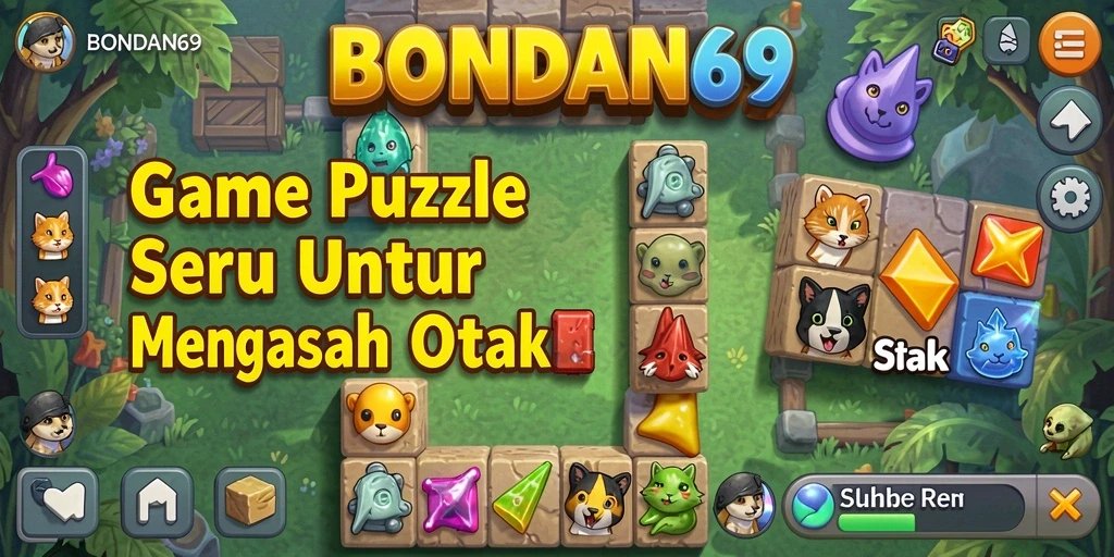 Screenshot utama BONDAN69 menampilkan gameplay menantang dari game Puzzle.