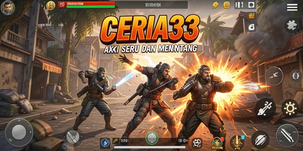 Tampilan gameplay CERIA33 yang menegangkan dan memukau.