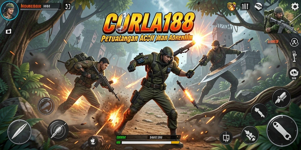 Screenshot menampilkan aksi seru gameplay CORLA188.