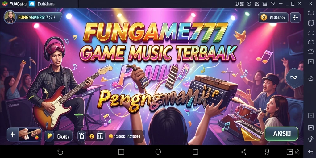 Tampilan gameplay FUNGame777 yang penuh warna dan interaktif.