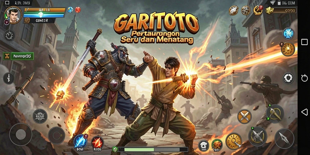 Tangkapan layar GARITOTO menampilkan aksi pertarungan yang mendebarkan.
