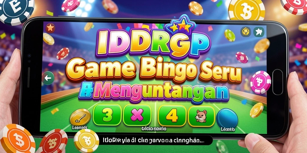 Tampilan gameplay menarik dengan papan Bingo yang penuh warna.