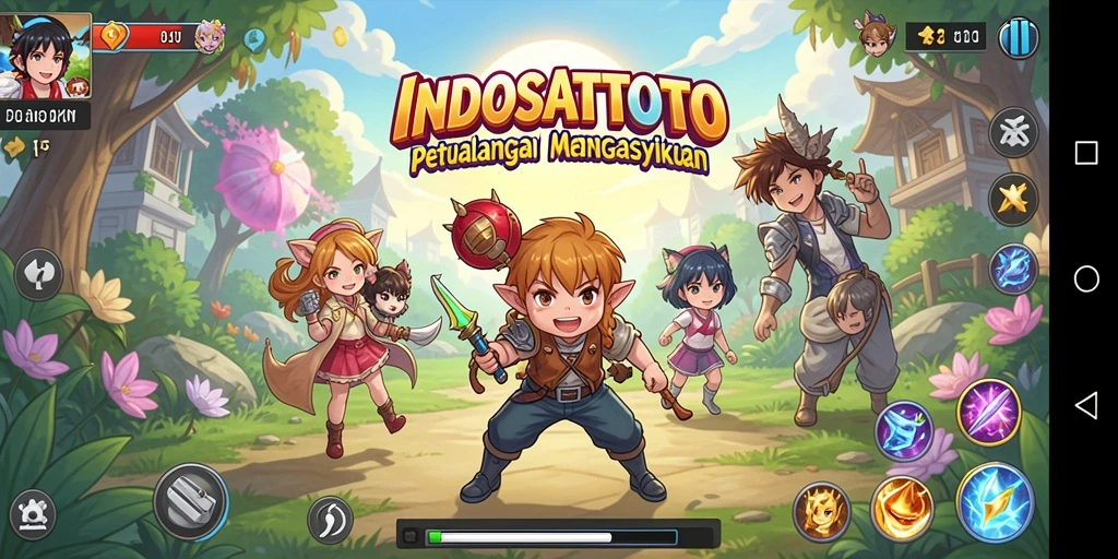 Tampilan gameplay INDOSATTOTO menampilkan petualangan mendebarkan dalam dunia anime.