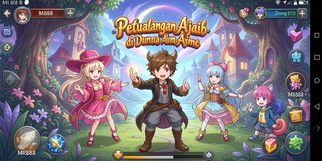 Tampilan dinamis dari gameplay <strong>MR888</strong> yang penuh aksi anime.