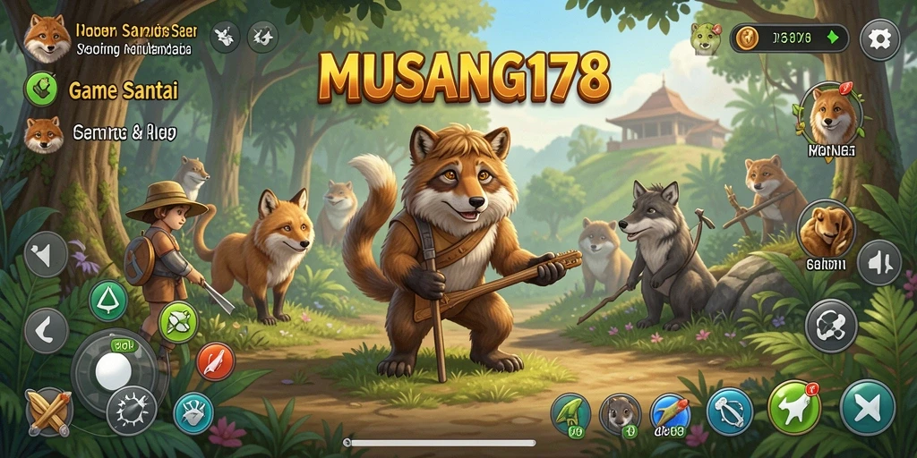 Tampilan gameplay MUSANG178 yang seru dan penuh warna.