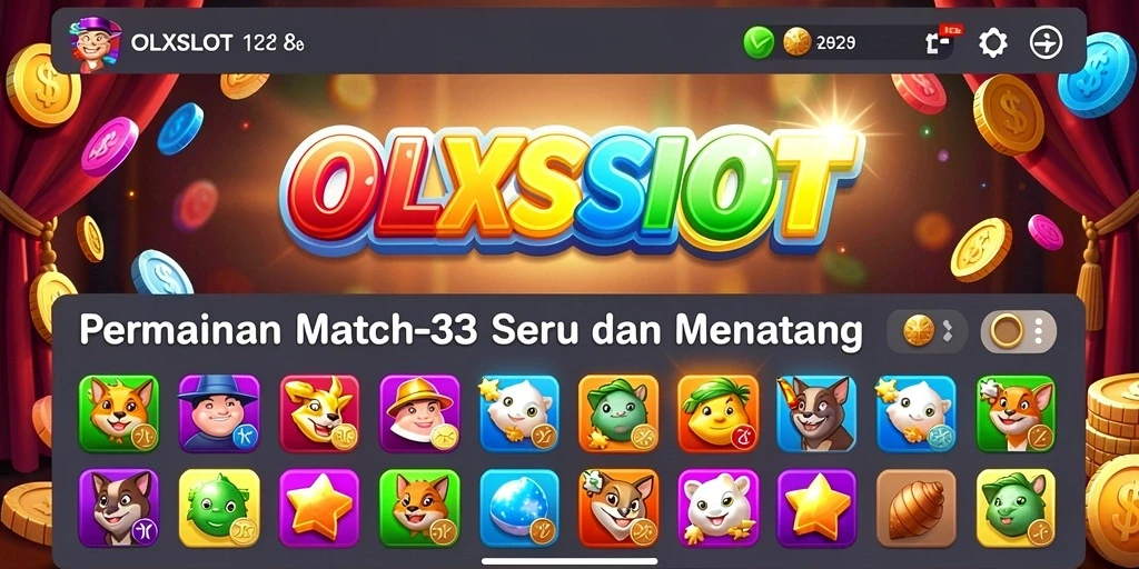 Tampilan gameplay menarik dan penuh warna dalam OLXSLOT.
