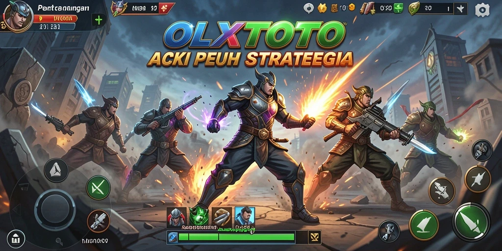 Tampilan seru dari gameplay pertarungan OLXTOTO di arena.