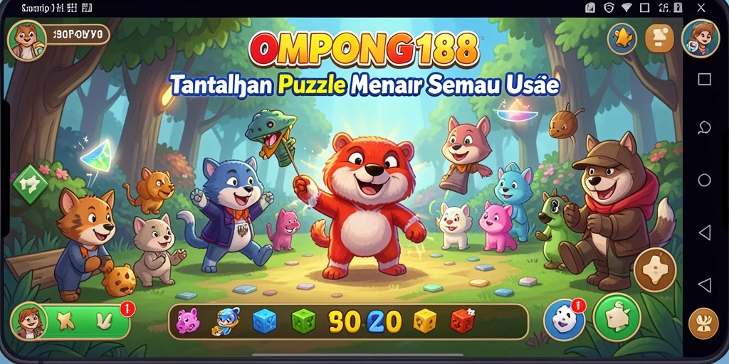 Tampilan menarik dan seru dari gameplay OMPONG188.