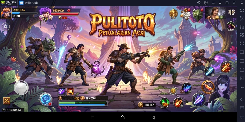 Gameplay seru dalam PULITOTO dengan aksi mendebarkan di dunia fantasi.