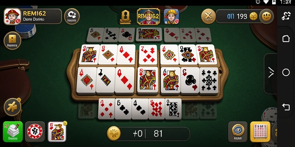 Tampilan menarik dari gameplay <strong>REMI62</strong> yang penuh strategi domino.