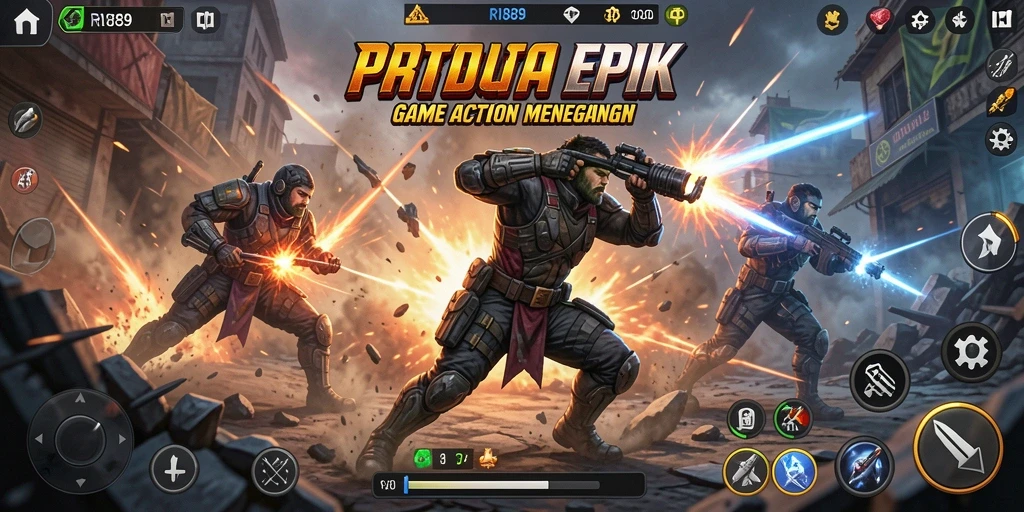 Tampilan gameplay yang menegangkan di RI889 dengan aksi seru.