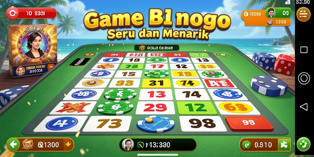 Tampilan menarik dari gameplay Bingo di RP8.