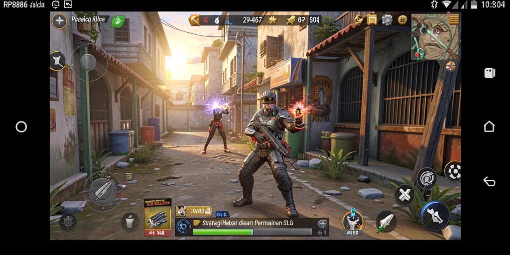 Screenshot RP886 menunjukkan aksi strategi seru dalam gameplay.