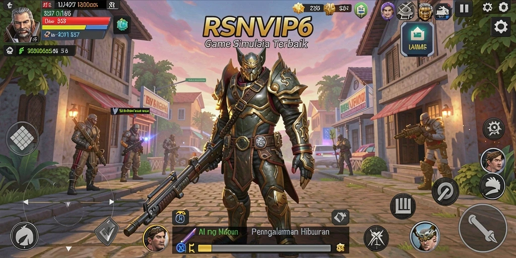 Tangkapan layar utama RSNVIP6 menampilkan suasana gameplay simulasi yang mendebarkan.